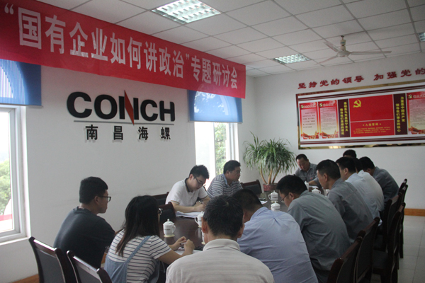 南昌海螺开展“国有企业如何讲政治”专题研...